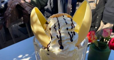 We tried the epic Easter egg desserts at the ice cream café so popular the crowds were called a 'health risk'