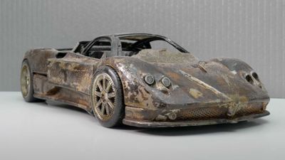 Pagani Zonda F Scale Model Restoration Is A Painfully Complex Process