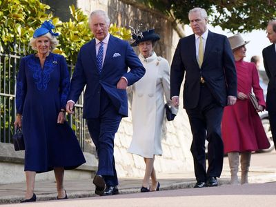 King Charles, Queen Camilla and senior royals attend Easter Sunday service at Windsor