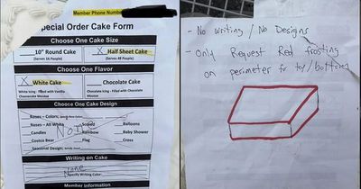 Costco customer in stitches after 'simple' custom cake order taken too literally