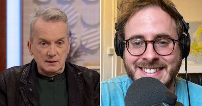 Frank Skinner chokes up live on air as he says co-star Gareth Richards 'didn't make it