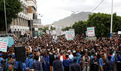Saudi officials visit Yemen’s capital for talks with rebels