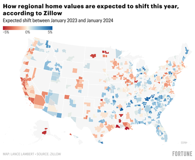 Housing market analysts are divided: Zillow and Moody’s issue starkly different home price forecasts for the nation’s 400 largest markets