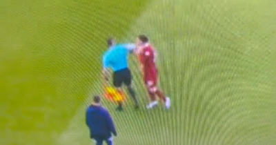 Andy Robertson 'elbowed' by linesman as Liverpool star left 'apoplectic' by bizarre moment in Arsenal clash