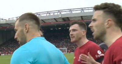 Andy Robertson left 'apoplectic' after being elbowed by linesman during Liverpool vs Arsenal
