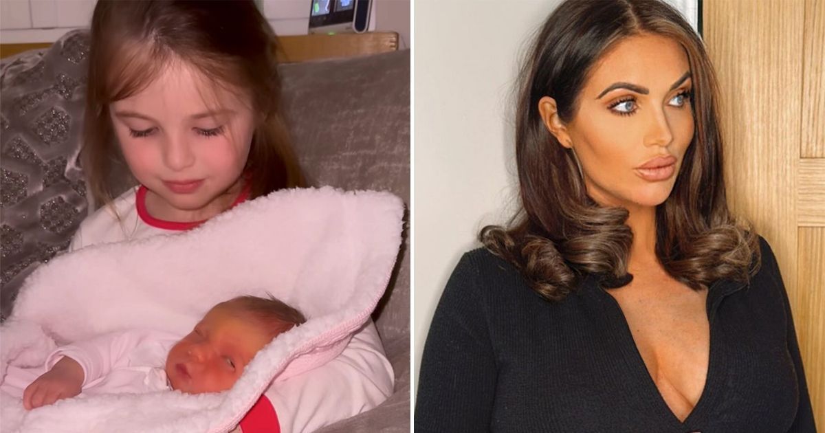 Amy Childs in tears as daughter, 5, says she loves…