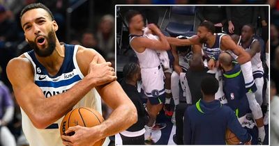 Rudy Gobert punches Minnesota Timberwolves teammate in middle of NBA clash