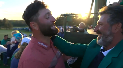 Jon Rahm shared an emotional moment with Jose María Olazábal after becoming the newest Masters champion from Spain