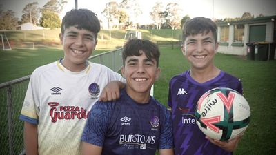 Yazidi brothers Saman, Sipan and Rizgar Almuhama embrace soccer in Toowoomba