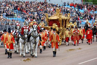 Royal horses train for crowd ahead of King’s coronation day