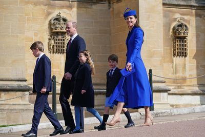 Kate wears classic blue for Easter Sunday service