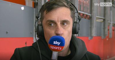 Gary Neville accuses Arsenal star of breaking golden rule during draw with Liverpool