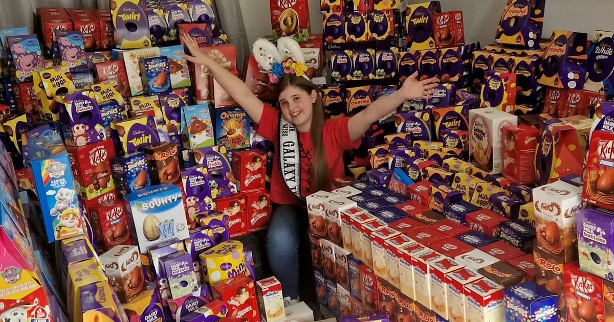 Girl, 13, delivers thousands of chocolate eggs to sick…