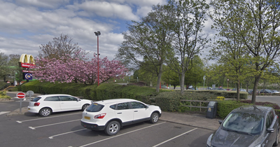 Glasgow gang run riot chucking stones and traffic cone in Parkhead Forge car park