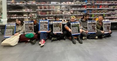 Animal Rebellion protesters storm Leeds M&S store and sit in aisle for two hours