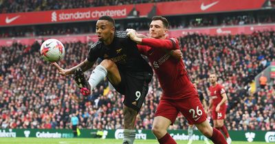 PGMOL confirm decision on linesman who elbowed Andy Robertson during Liverpool vs Arsenal clash