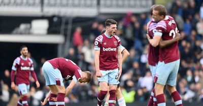 West Ham's relegation chances according to data experts compared to Leeds, Everton and Wolves