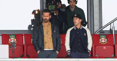 Notts County take on Wrexham watched on by Ryan Reynolds and Rob McElhenney