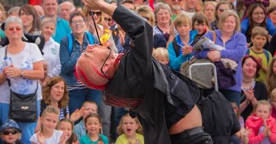 Edinburgh Festival sword swallower rushed to hospital with serious injuries from a huge blade