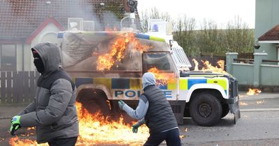 Petrol bombs thrown at police van ahead of visit by Joe Biden to Northern Ireland