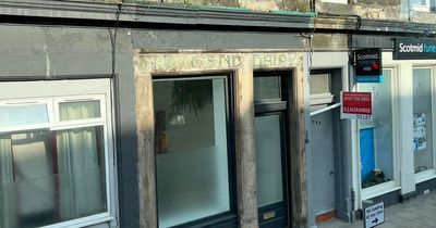 Eerie Edinburgh ghost sign uncovered by workers as they renovate shop