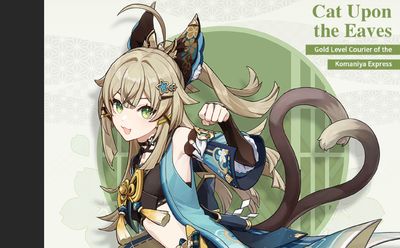 After a disappointing update, Genshin Impact pulls out the big guns: a new cat girl