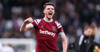 Declan Rice makes bold West Ham season prediction amid ongoing relegation struggles