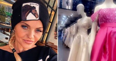 Danniella Westbrook shops for wedding dresses ahead of facial reconstruction surgery