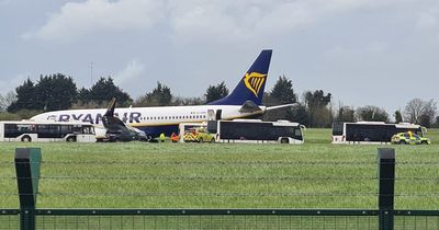 'Can you see any fire or smoke?' - Audio emerges from moment Ryanair flight has landing malfunction at Dublin Airport