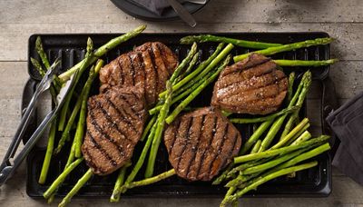 Marinated beef top sirloin steak and asparagus makes your family gathering special