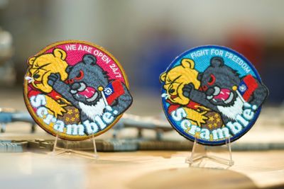 Punching Pooh: unofficial airforce badge all the rage in Taiwan