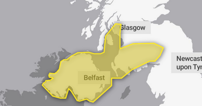 Northern Ireland weather warning issued for heavy rain and strong winds across the region