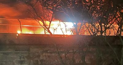 Terrified Edinburgh family left cowering in own home as cars torched on bridge