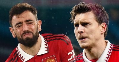 Bruno Fernandes' furious row with Victor Lindelof ahead of Man Utd revenge mission