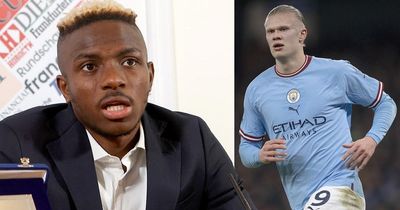 Victor Osimhen opens up on exchange with Erling Haaland and Chelsea inspiration