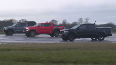See Stock Ranger Raptor Fight Tuned Amarok, X-Class In Drag Races