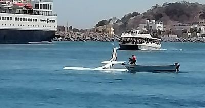 Horror moment small plane crashes into sea killing pilot and two-year-old child