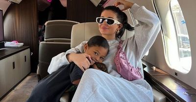 Kylie Jenner slammed for 'flexing her wealth' as she jets off with kids on private plane