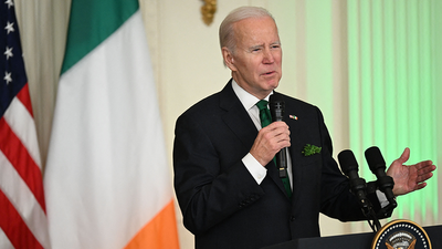 Watch again: Biden arrives in Belfast for visit marking 25th anniversary of Good Friday Agreement