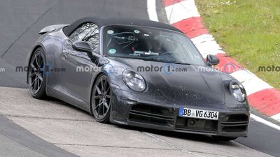 Refreshed Porsche 911 Cabrio Spied Back At Its Nurburgring Habitat