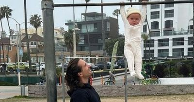 The Body Coach Joe Wicks sparks concern with photo of his baby dangling from bar