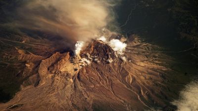 Satellites watch Russian volcano erupt and blanket villages in ash