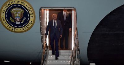 Joe Biden lands in Northern Ireland at start of historic four-day trip