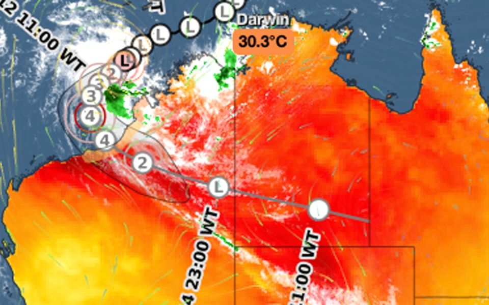 North West Battens Down As Cyclone Ilsa Gathers