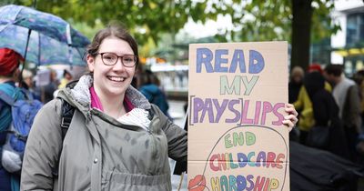 'I know it was our choice to have a child - but the cost is making us wonder if there's any point in working'