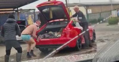 Car wash workers stunned as gagged 'kidnap victim' escapes customer's boot