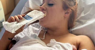 Mum called 'icon' after sending boyfriend for a Greggs after giving birth