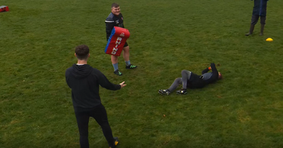 Heartwarming moment Welsh rugby team-mates get behind player floored by prop in training