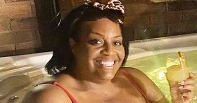 Alison Hammond strips off to red bikini for hot tub date with This Morning co-stars