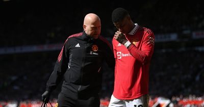 Man Utd issue statement on Marcus Rashford injury as in-form striker faces lay-off